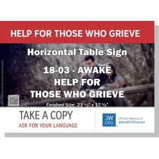HPG-18.3 - 2018 Edition 3 - Awake - "Help For Those Who Grieve" - Table